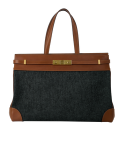 Manhattan Tote, Denim/Leather, Blue/Brown, MII, DB, 3*